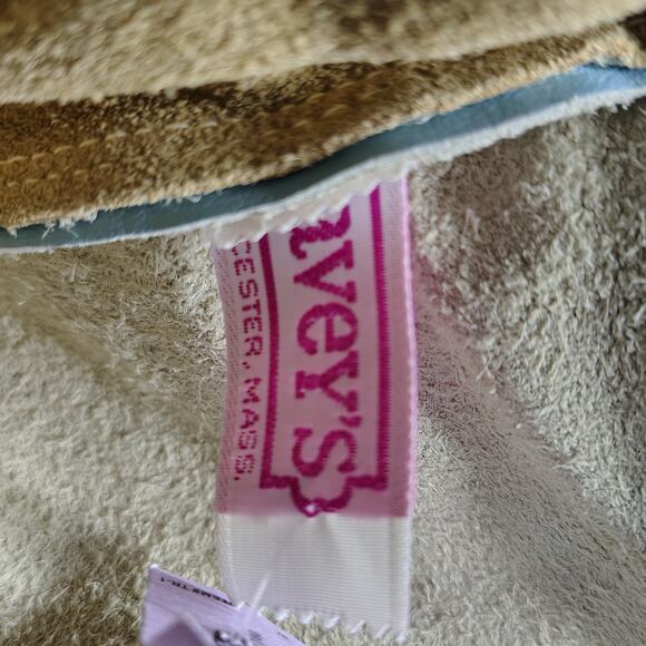 1970s Davey's Baby Blue Vintage Leather Tension Lock Clutch Handbag Made in USA - Picture 10 of 11